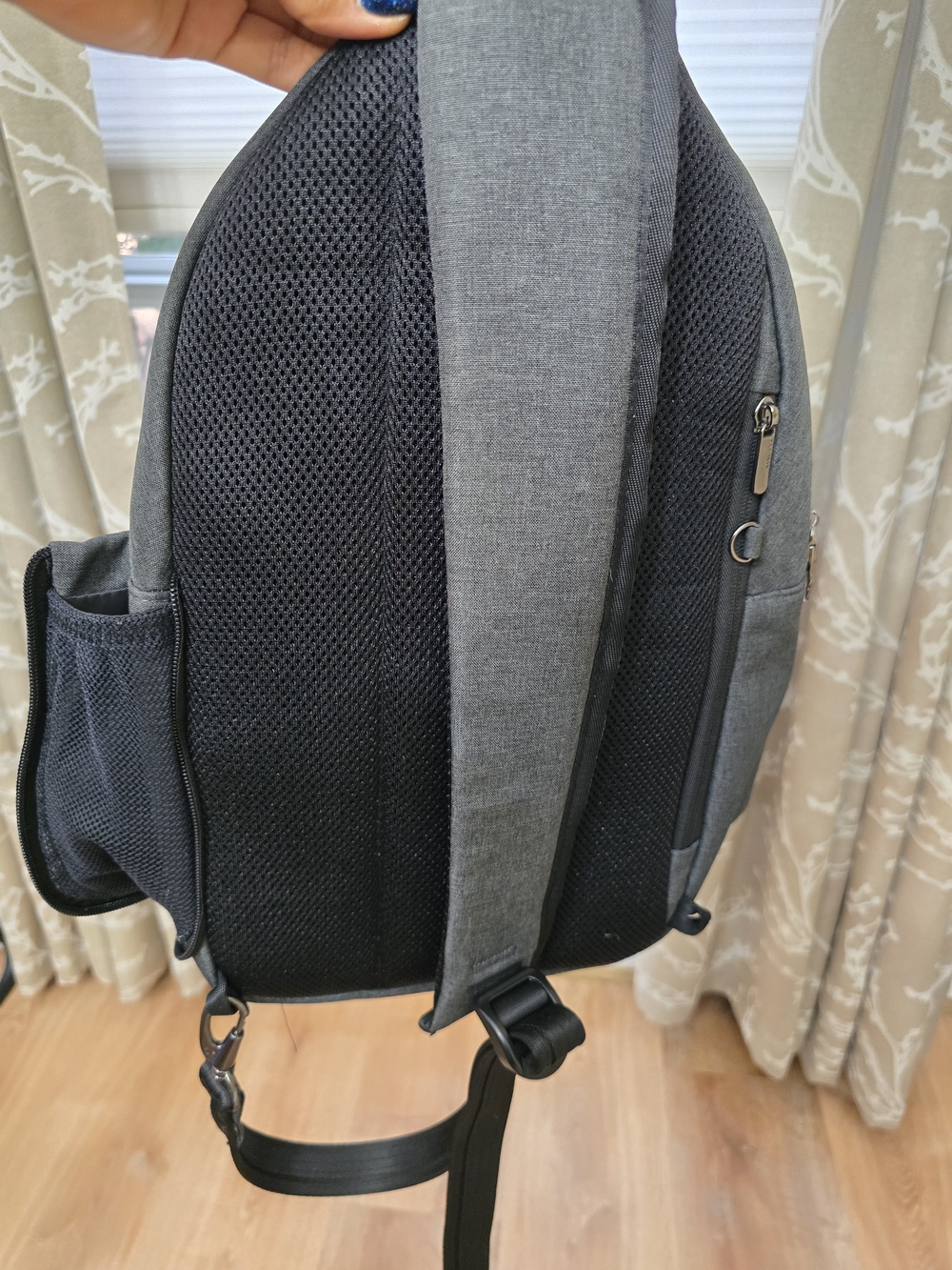 Travelon Gray Everyday Anti-Theft Sling Backpack - Picture 4 of 9